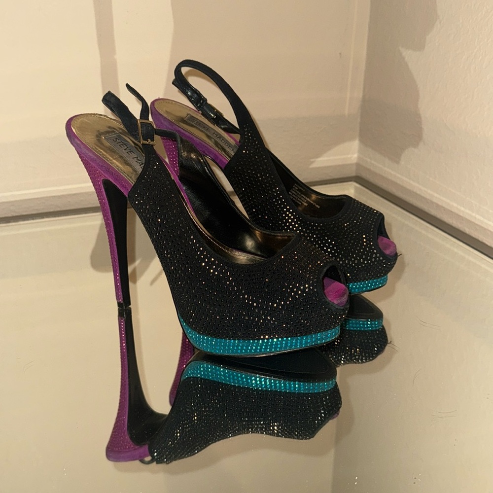 Steve Madden sparkle crystal heels size 8.5